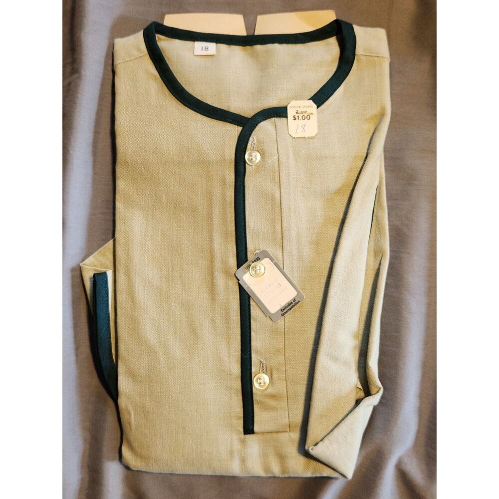 Washington DEE CEE shirt 1950's or older NOS size 18 still has pins never open